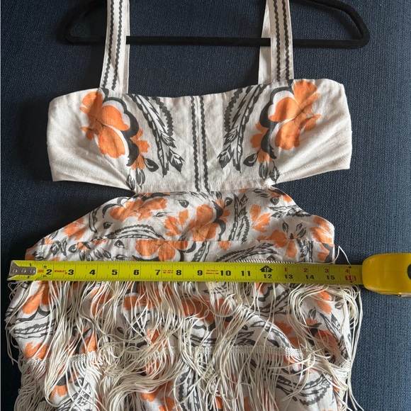 Anthropologie Linen Fringe Dress - Picture 9 of 10